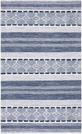 Safavieh Striped Kilim STK522N Navy and Ivory
