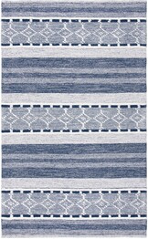 Safavieh Striped Kilim STK522N Navy and Ivory