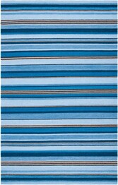 Safavieh Striped Kilim STK601M Blue and Rust