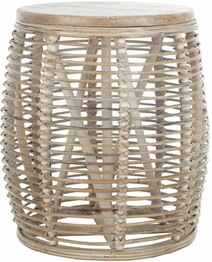 MAUI RATTAN DRUM STOOL TABLE