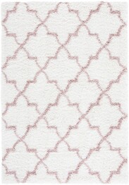 Safavieh Tahoe Shag THO627V Ivory and Pink