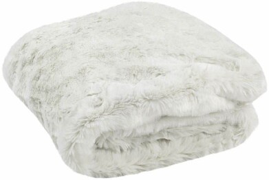 FAUX CHINCHILLA THROW