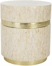 PERLA MOSAIC ROUND SIDE TABLE