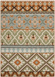 Safavieh Veranda VER097-0745 Green and Terracotta