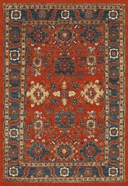 Safavieh Vintage Hamadan VTH214C Orange and Blue