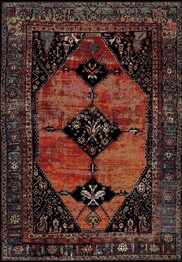 Safavieh Vintage Hamadan VTH217B Orange and Multi