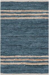 Safavieh Vintage Leather VTL400M Blue and Beige
