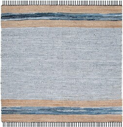 Safavieh Vintage Leather VTL602F Grey and Natural