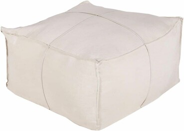 Solid Linen SLPH-001 13"H x 24"W x 24"D Pouf