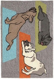 Trans Ocean Frontporch Yoga Dogs Heather 1488/47