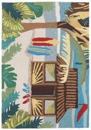Trans Ocean Frontporch Tiki Hut Multi 1536/44