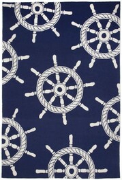 Trans Ocean Frontporch Ship Wheel Navy 1456/33