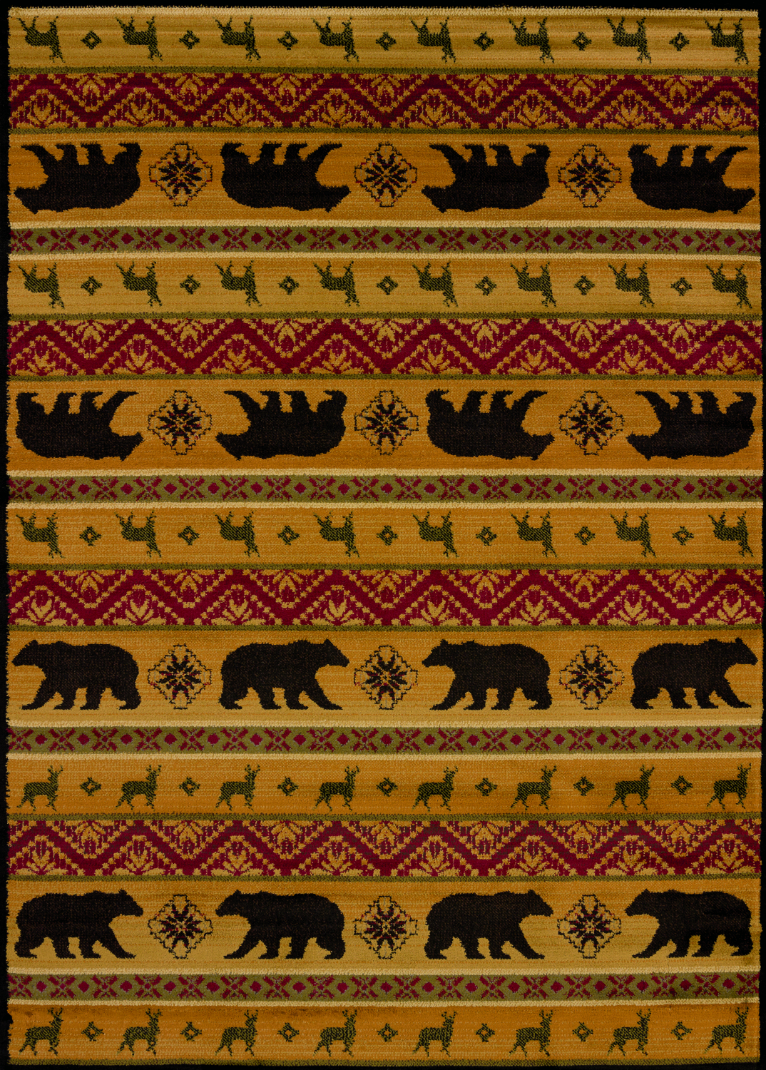 Affinity Nordic Bear Multi Accent Rug 1'10