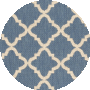Blue / Creme
