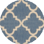 Blue / Creme