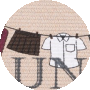 Beige / Burgundy Red