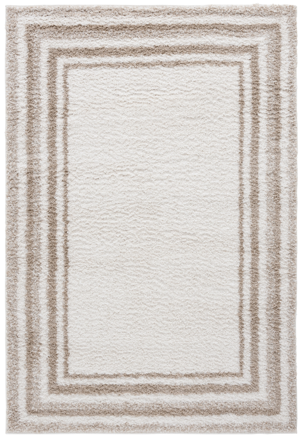 Safavieh Border & Stripe Shag 200 5'-3
