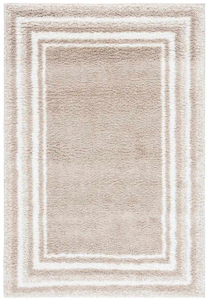 Safavieh Border & Stripe Shag 200 5'-3