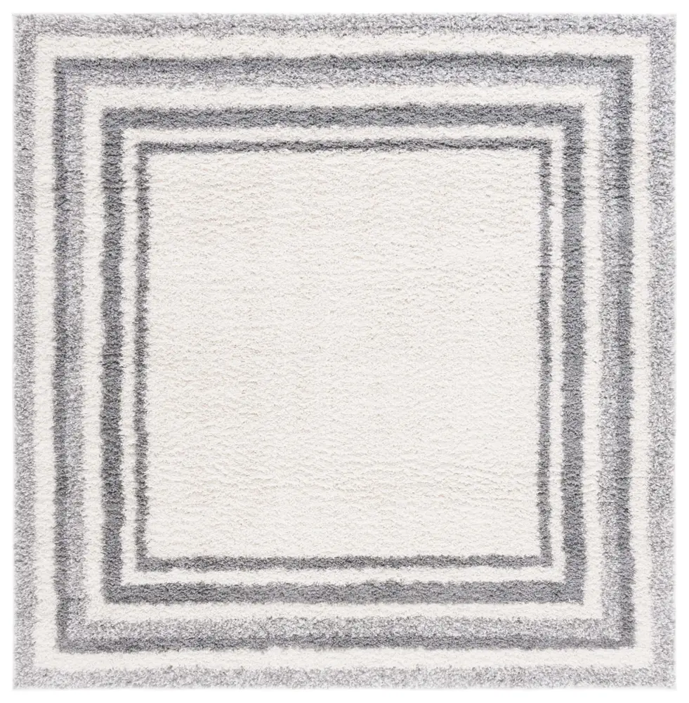 Safavieh Border & Stripe Shag 200 6'-7