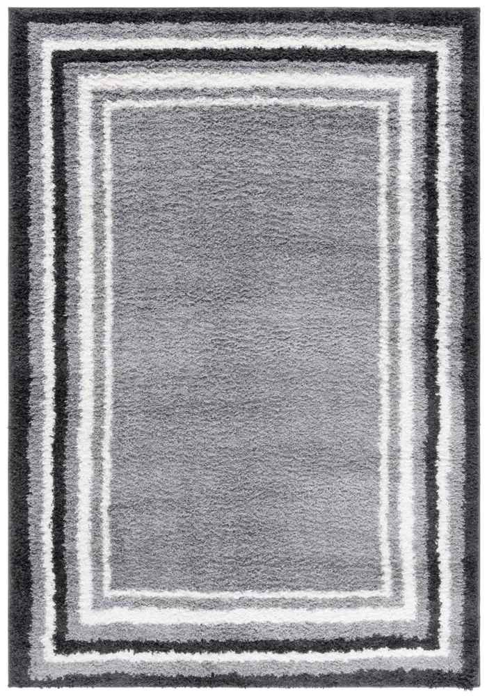 Safavieh Border & Stripe Shag 200 5'-3