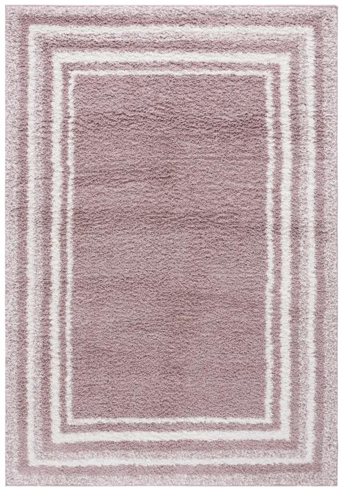 Safavieh Border & Stripe Shag 200 5'-3