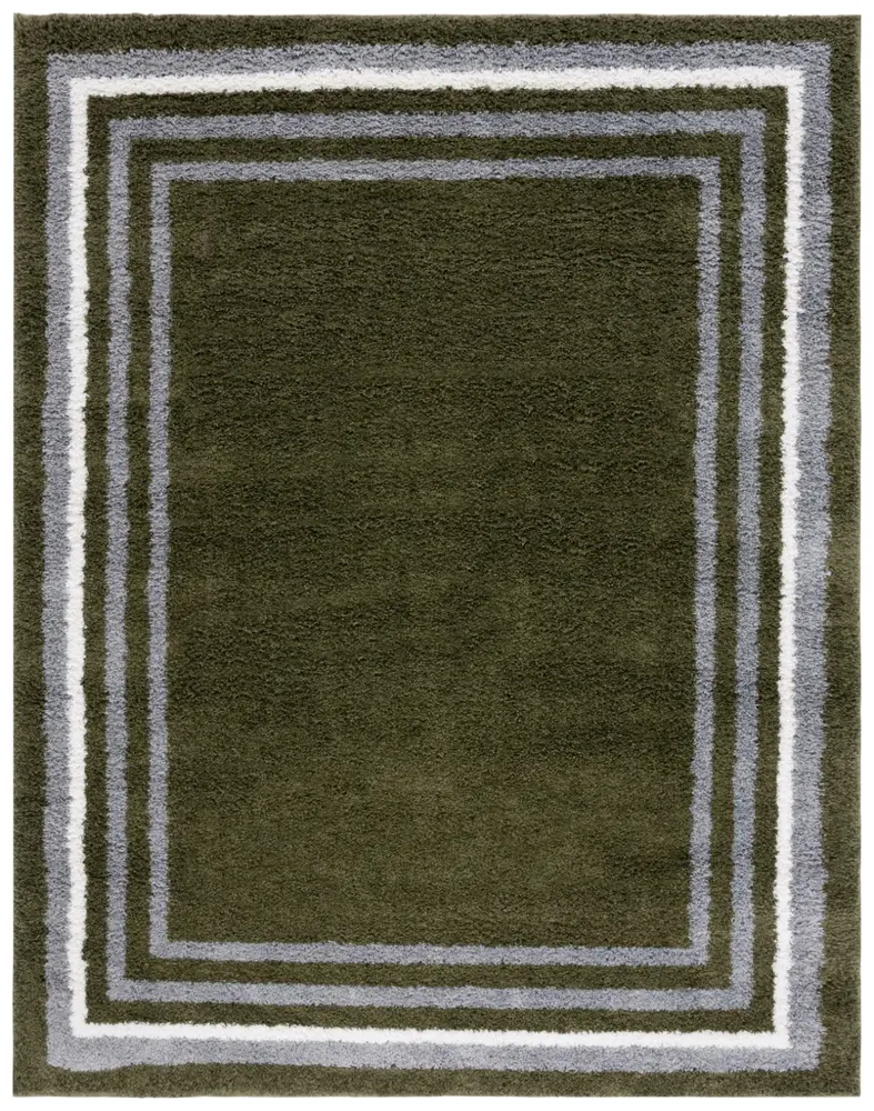Safavieh Border & Stripe Shag 200 8'-0