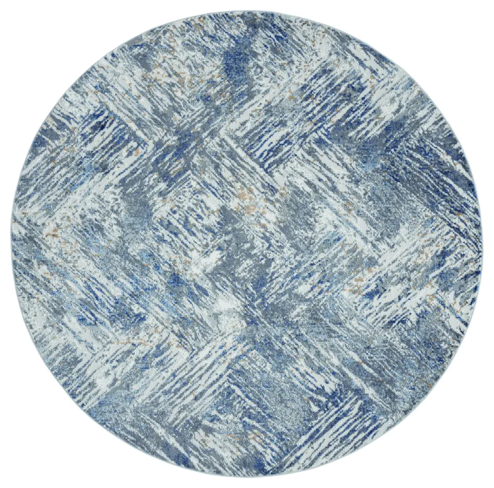 United Weavers Austin Archer Blue Round Rug 7'10