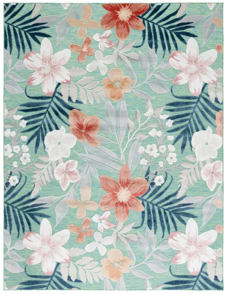 Safavieh Cabana 8' X 10' Rug in Green / Rust