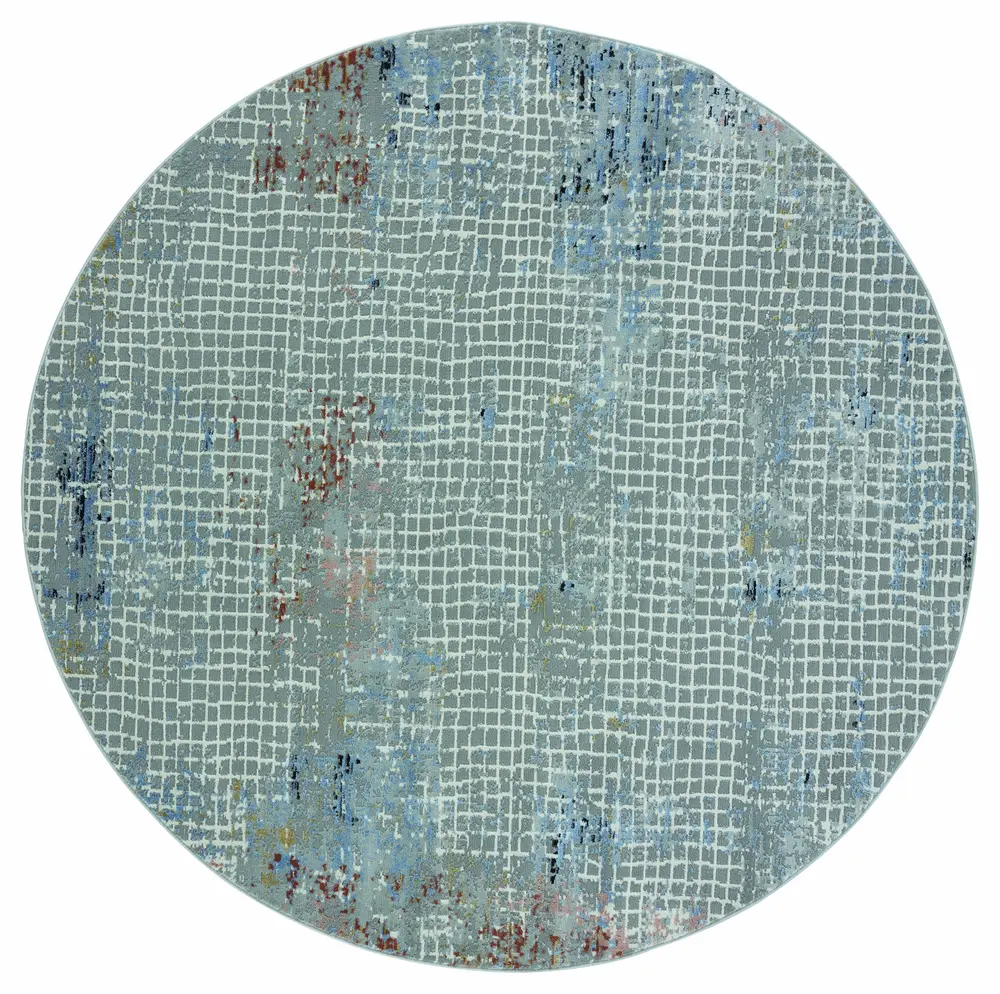 United Weavers Austin Devine Rust Round Rug 7'10