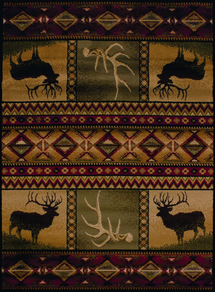 Affinity Hunter's Dream Lodge Runner Rug  1'10