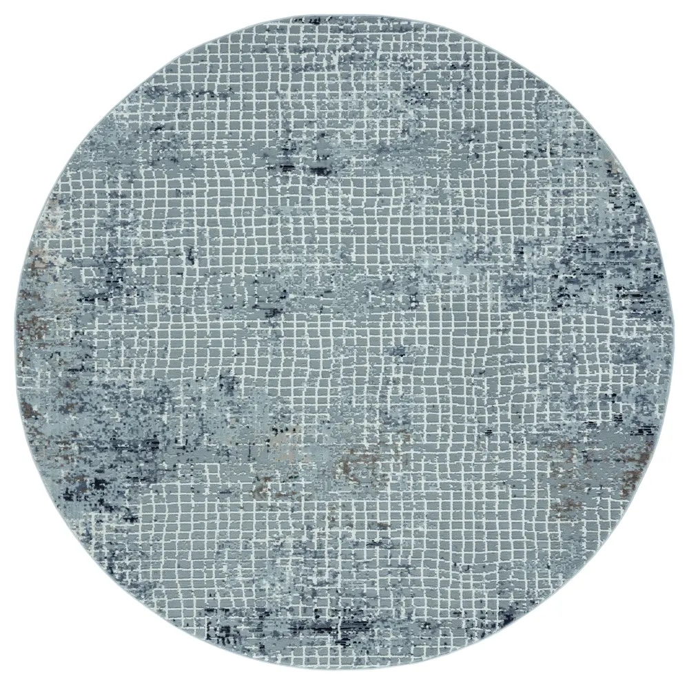 United Weavers Austin Devine Grey Round Rug 7'10