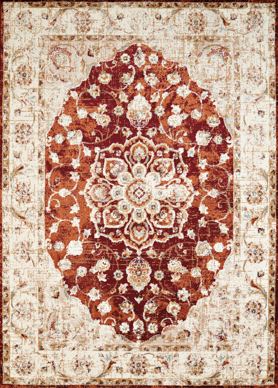 United Weavers Bridges Ponte Vecchio Crimson Accent Rug 1'10