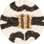 Ivory / Dark Brown