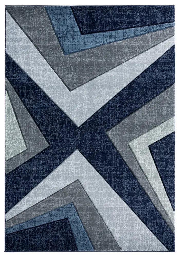 United Weavers Bristol Zine Navy Mat Rug 2'7