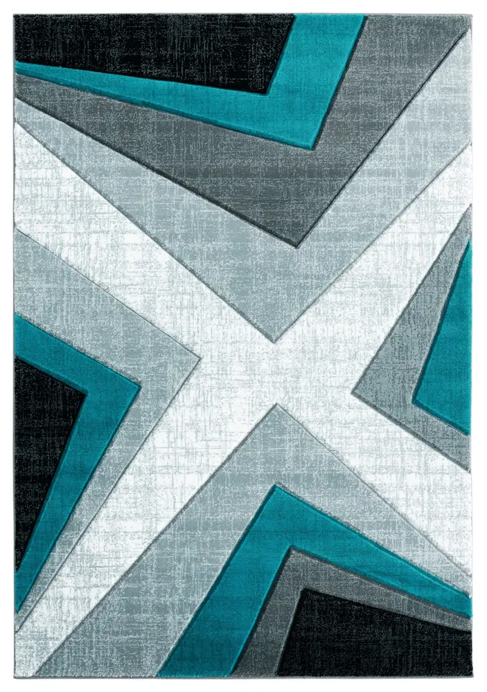 United Weavers Bristol Zine Turquoise Area Rug 5'3