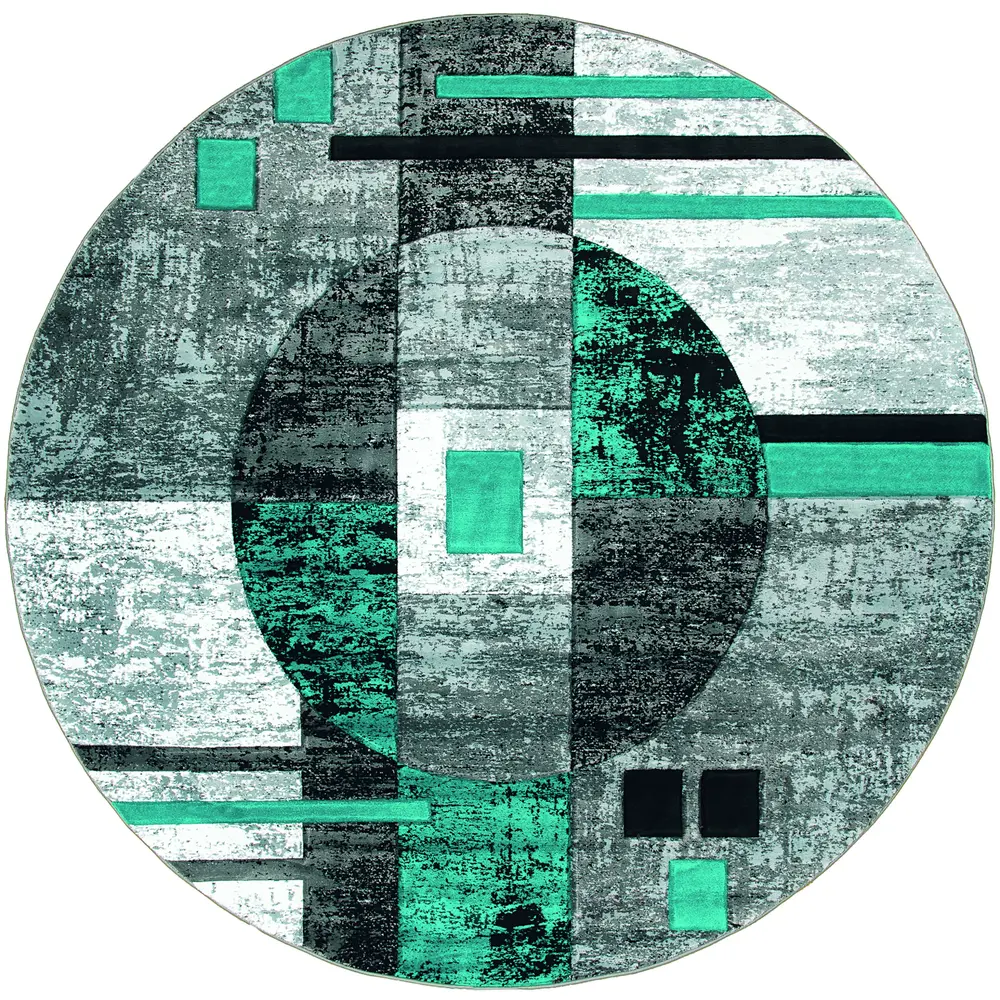 United Weavers Bristol Epsilon Turquoise Round Rug 7'10