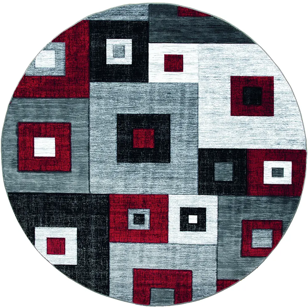 United Weavers Bristol Cicero Red Round Rug 7'10