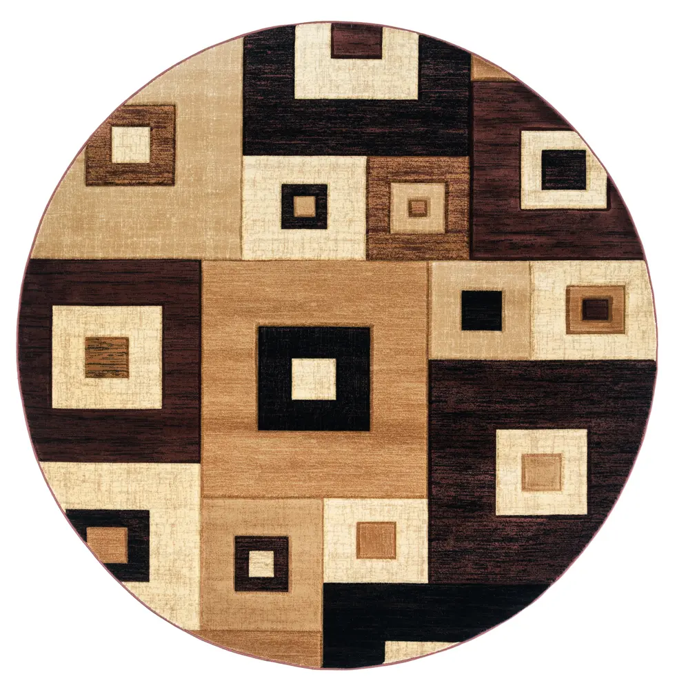 United Weavers Bristol Cicero Brown Round Rug 7'10
