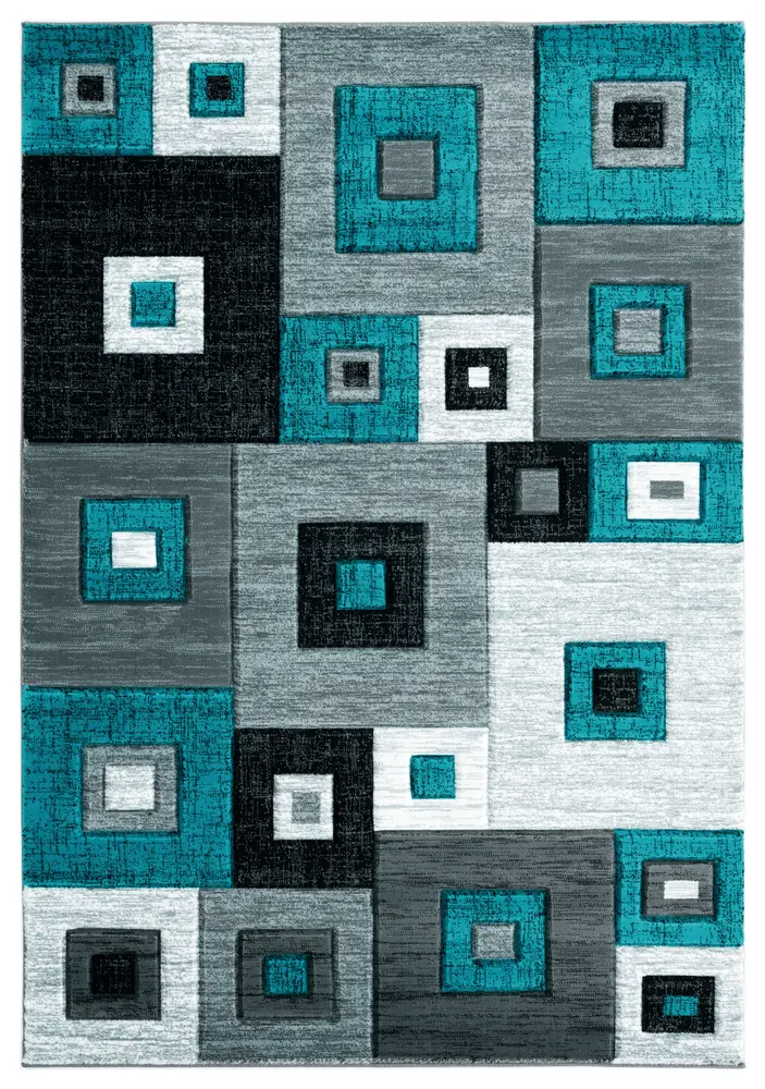 United Weavers Bristol Cicero Turquoise Runner Rug 2'7