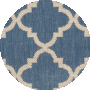 Blue / Creme
