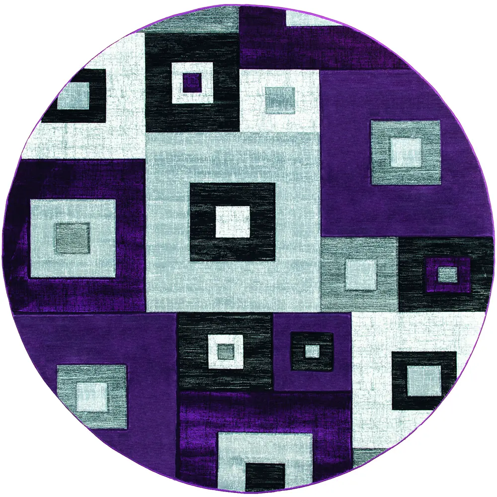 United Weavers Bristol Cicero Plum Round Rug 7'10