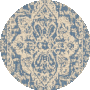 Blue / Creme