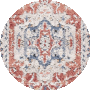 Beige / Blue Rust