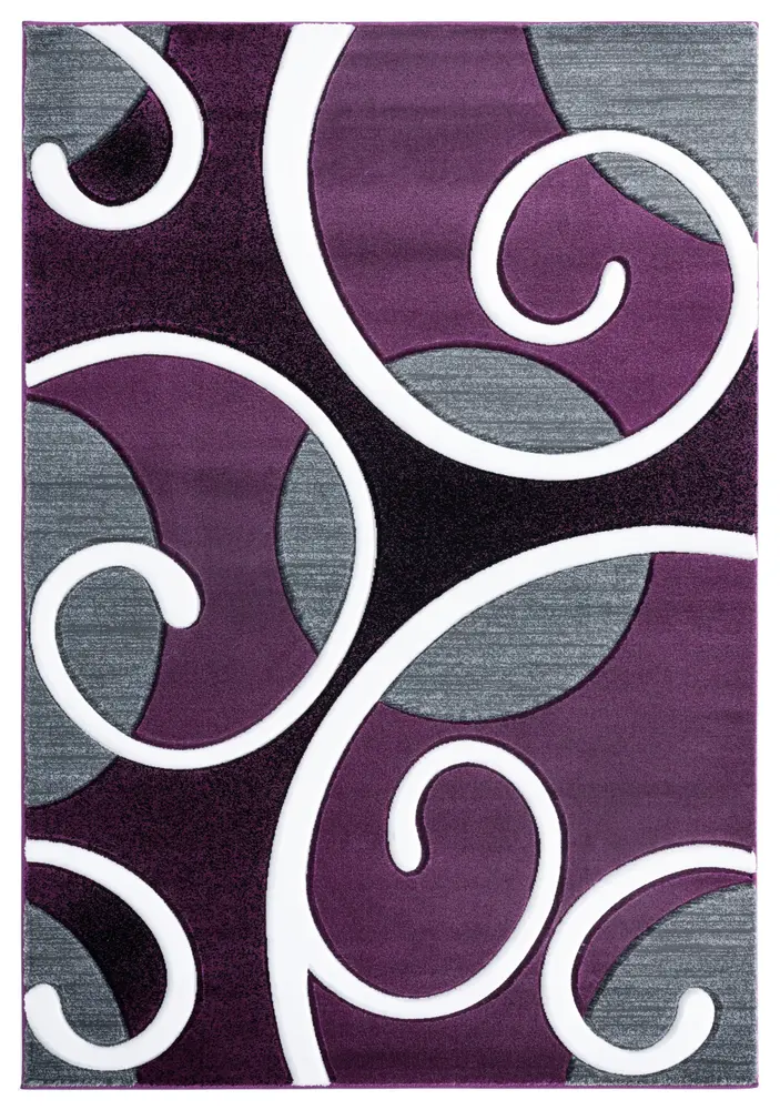 United Weavers Bristol Riley Plum Runner Rug 2'7