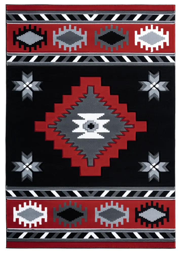 United Weavers Bristol Caliente Red Accent Rug 1'10