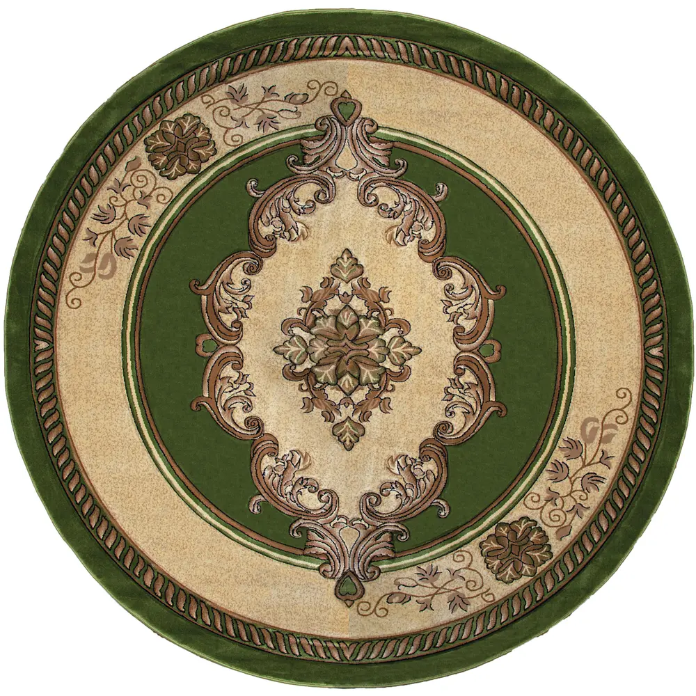 United Weavers Bristol Fallon Green Round Rug 7'10