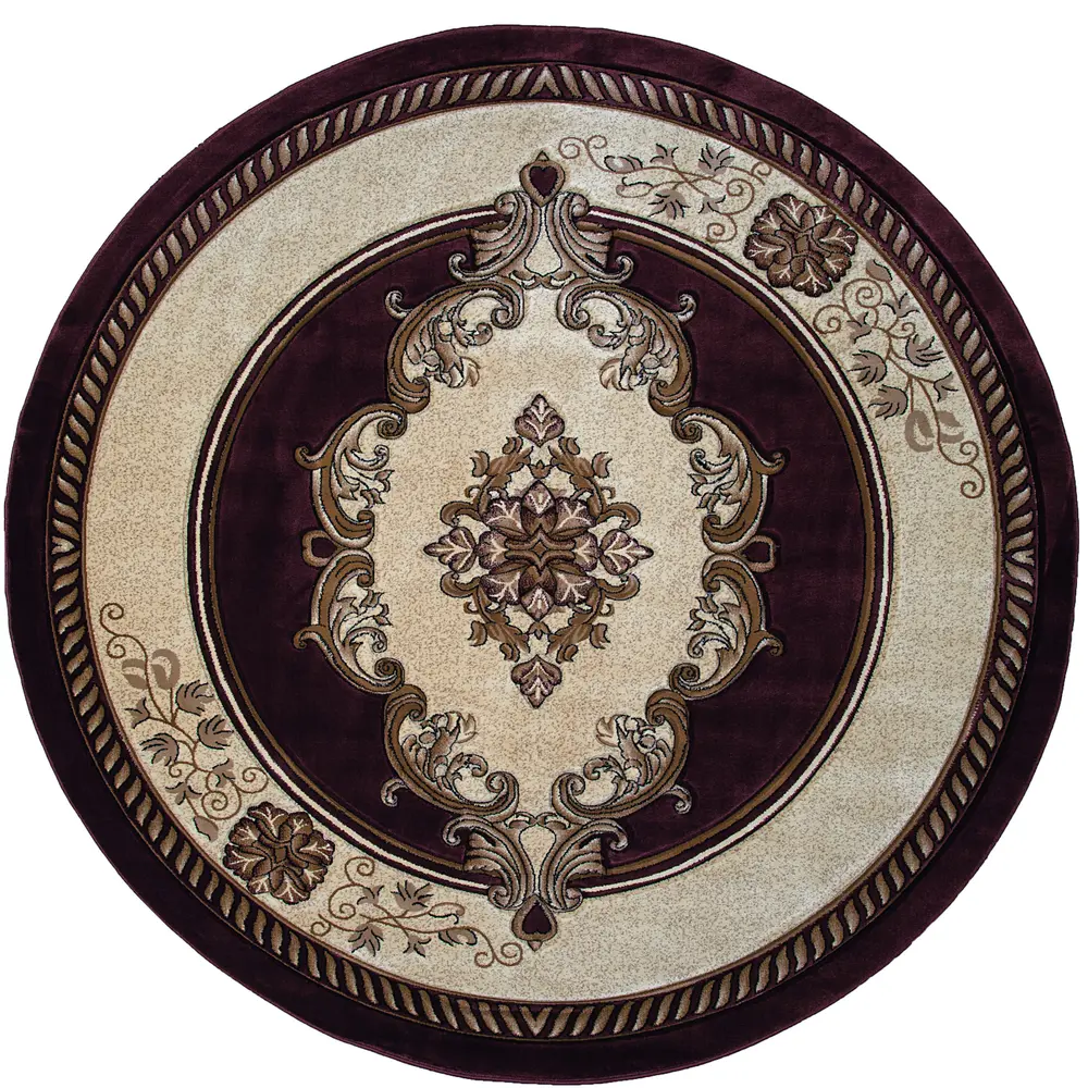 United Weavers Bristol Fallon Chocolate Round Rug 7'10