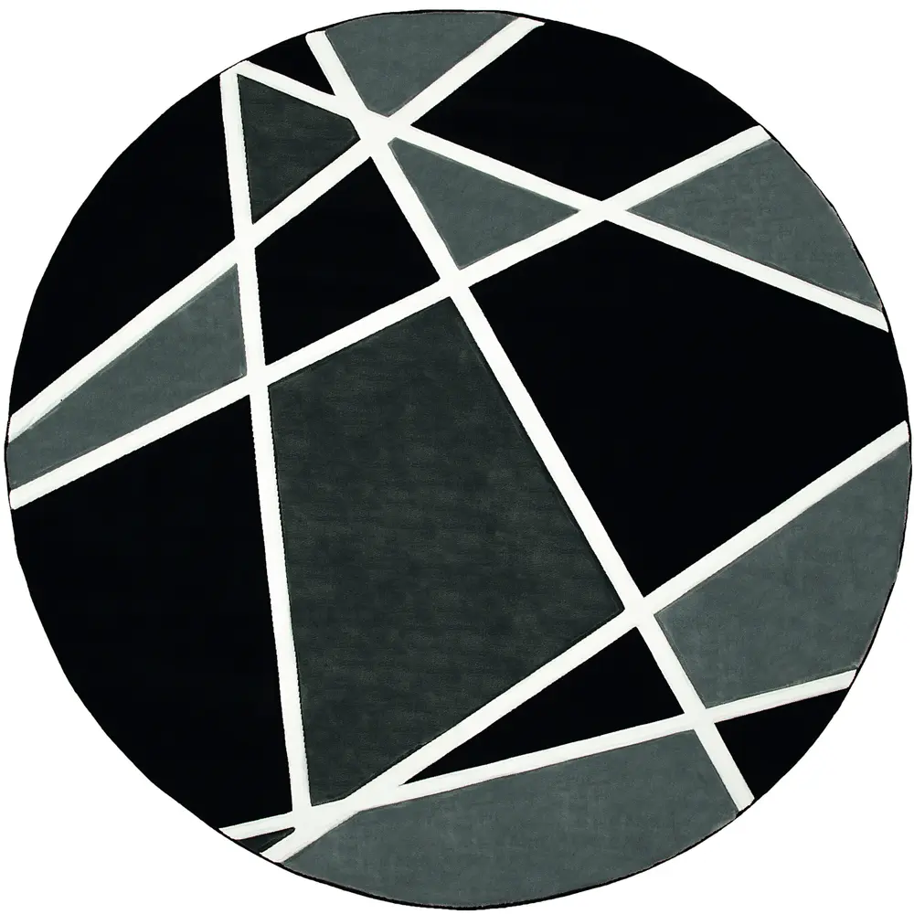 United Weavers Bristol Kanza Grey Round Rug 7'10