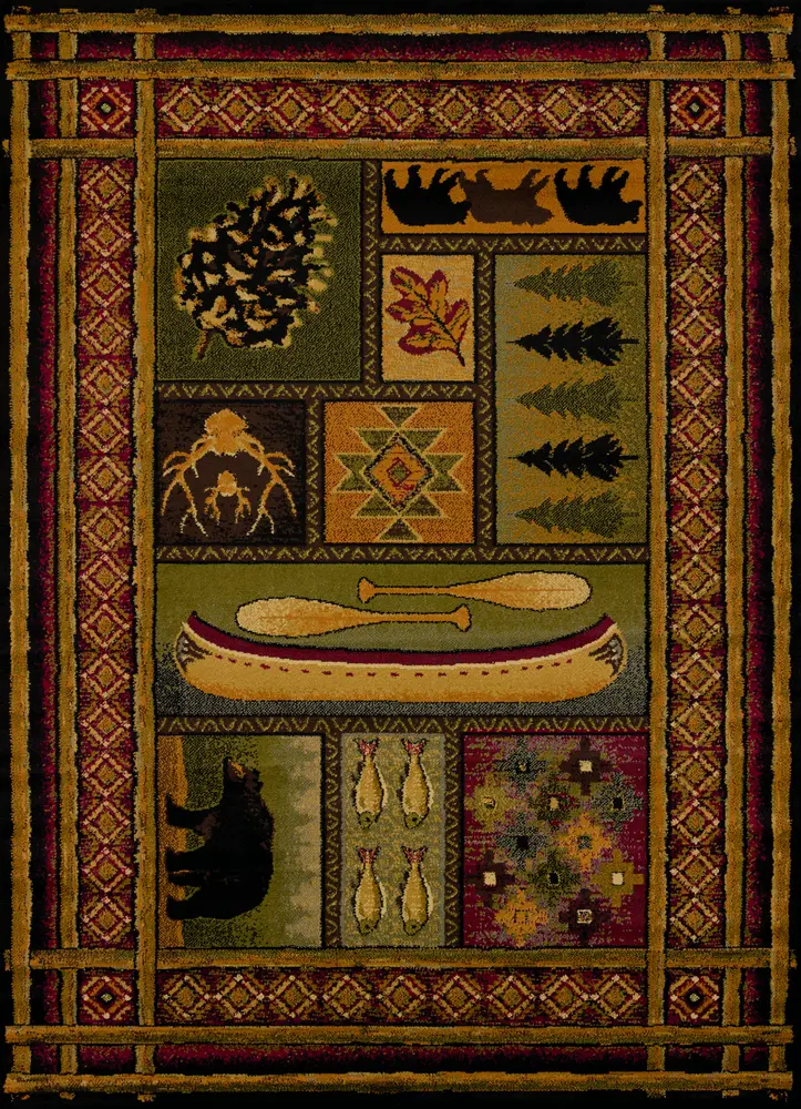 Affinity Lodge Canvas Multi Oversize Rug 7'10