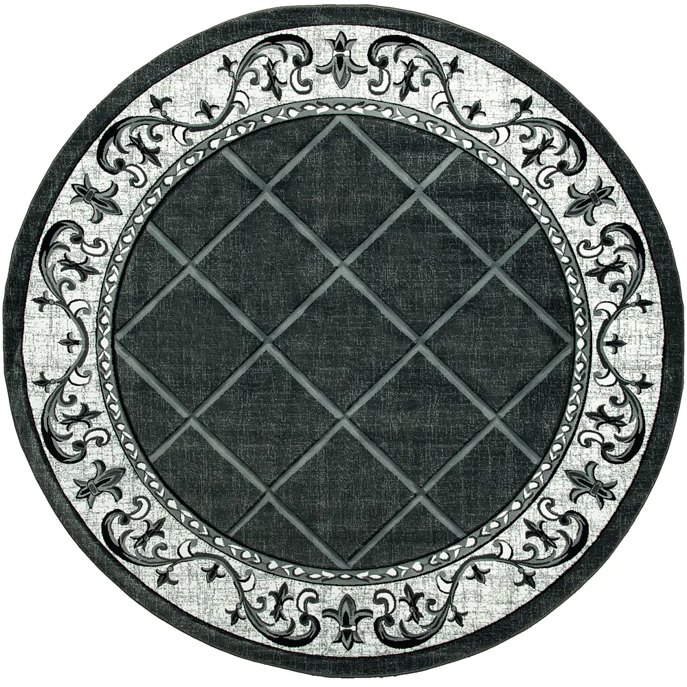 United Weavers Bristol Altamont Grey Round Rug 7'10